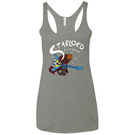 T-Shirts Venetian Grey / X-Small Starlord vs The Galaxy Women's Triblend Racerback Tank