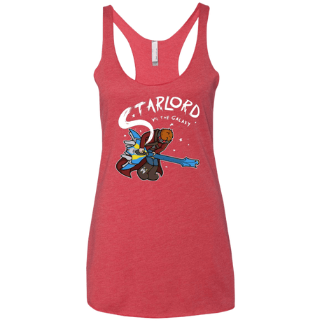 T-Shirts Vintage Red / X-Small Starlord vs The Galaxy Women's Triblend Racerback Tank