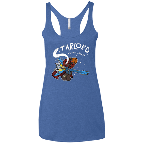 T-Shirts Vintage Royal / X-Small Starlord vs The Galaxy Women's Triblend Racerback Tank