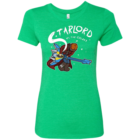 T-Shirts Envy / Small Starlord vs The Galaxy Women's Triblend T-Shirt