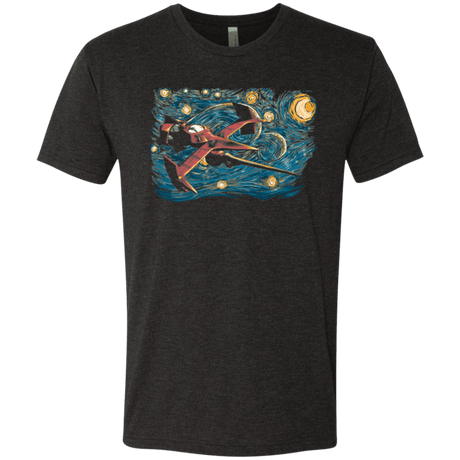 T-Shirts Vintage Black / Small Starry Cowboy Men's Triblend T-Shirt