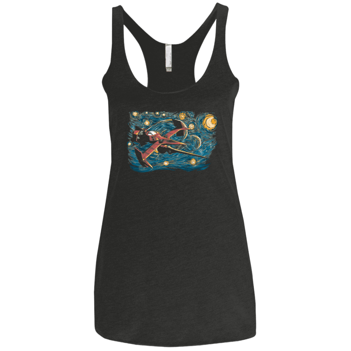 T-Shirts Vintage Black / X-Small Starry Cowboy Women's Triblend Racerback Tank