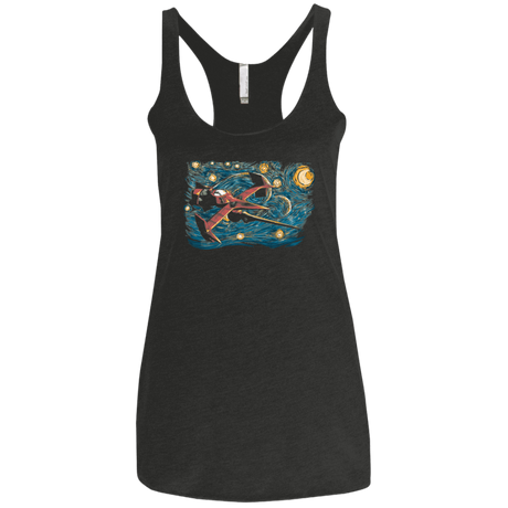 T-Shirts Vintage Black / X-Small Starry Cowboy Women's Triblend Racerback Tank