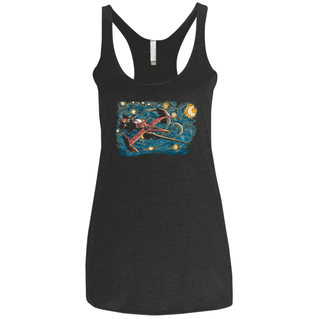T-Shirts Vintage Black / X-Small Starry Cowboy Women's Triblend Racerback Tank