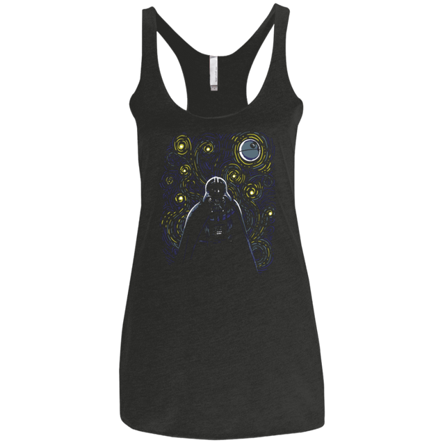 T-Shirts Vintage Black / X-Small Starry Dark Side Women's Triblend Racerback Tank