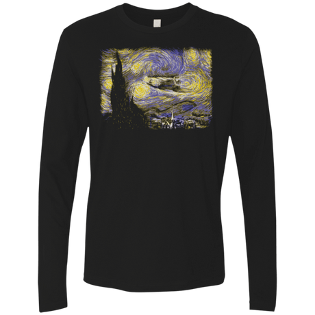 T-Shirts Black / Small Starry Delorean Men's Premium Long Sleeve