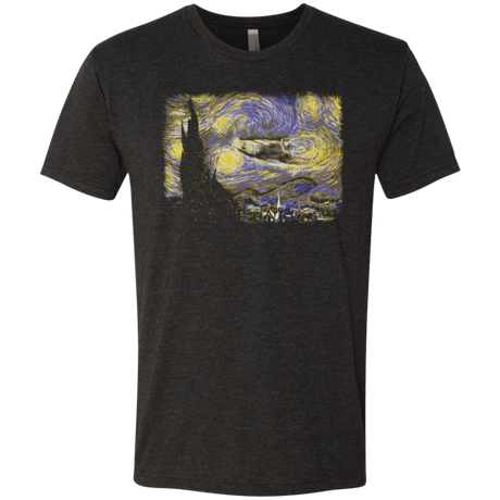 T-Shirts Vintage Black / Small Starry Delorean Men's Triblend T-Shirt