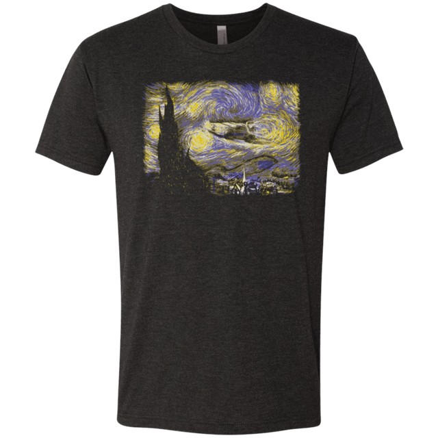 T-Shirts Vintage Black / Small Starry Delorean Men's Triblend T-Shirt