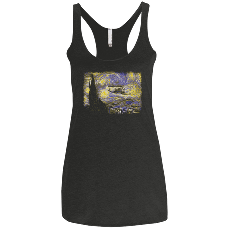 T-Shirts Vintage Black / X-Small Starry Delorean Women's Triblend Racerback Tank