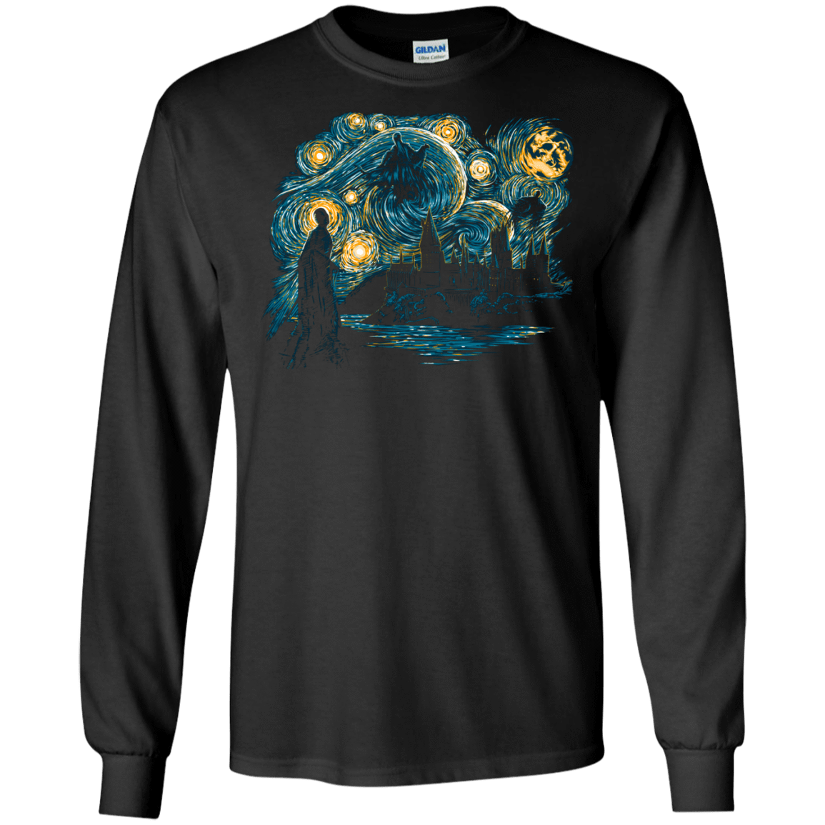 T-Shirts Black / S Starry Dementors Men's Long Sleeve T-Shirt