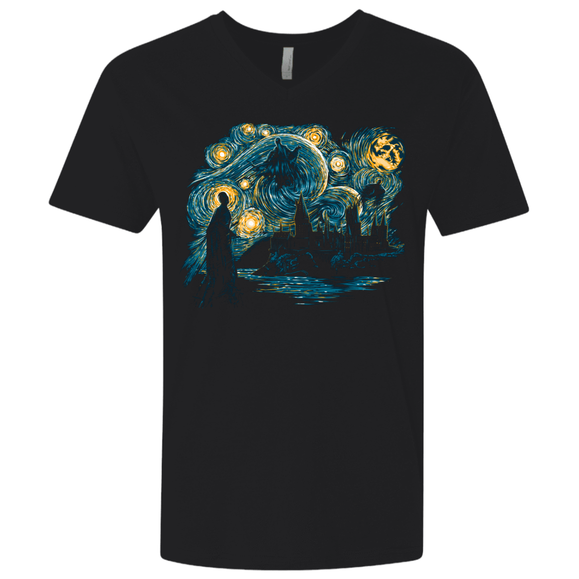 T-Shirts Black / X-Small Starry Dementors Men's Premium V-Neck