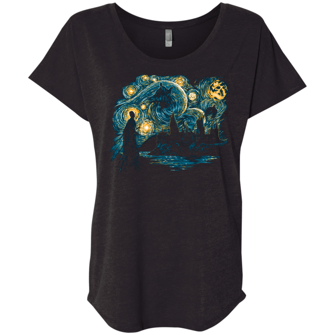 T-Shirts Vintage Black / X-Small Starry Dementors Triblend Dolman Sleeve