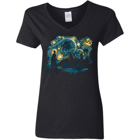 T-Shirts Black / S Starry Dementors Women's V-Neck T-Shirt