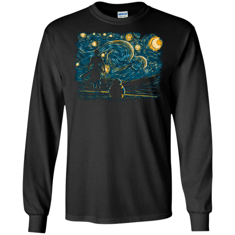 T-Shirts Black / S Starry Desert Men's Long Sleeve T-Shirt