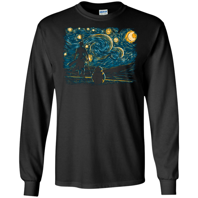 T-Shirts Black / S Starry Desert Men's Long Sleeve T-Shirt