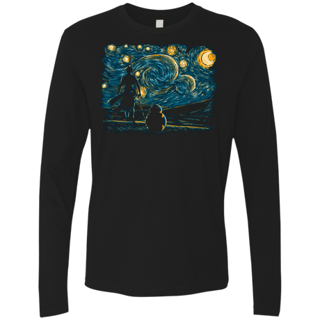 T-Shirts Black / S Starry Desert Men's Premium Long Sleeve