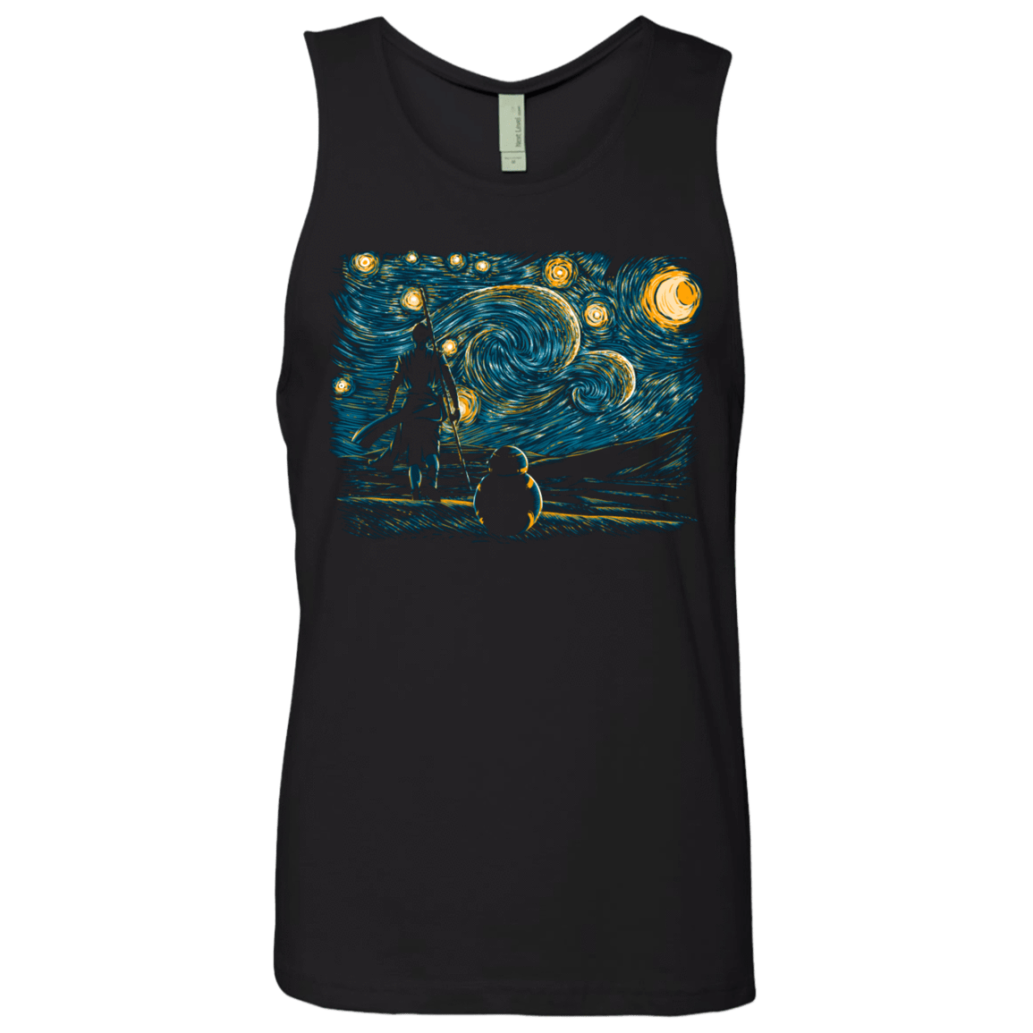 T-Shirts Black / S Starry Desert Men's Premium Tank Top