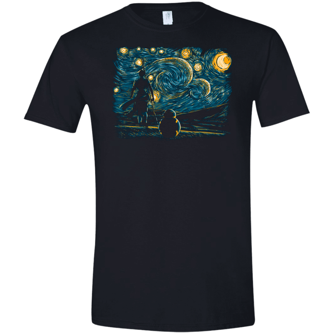 T-Shirts Black / X-Small Starry Desert Men's Semi-Fitted Softstyle
