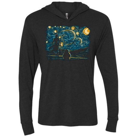 T-Shirts Vintage Black / X-Small Starry Desert Triblend Long Sleeve Hoodie Tee