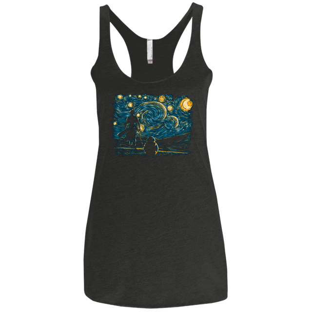 T-Shirts Vintage Black / X-Small Starry Desert Women's Triblend Racerback Tank