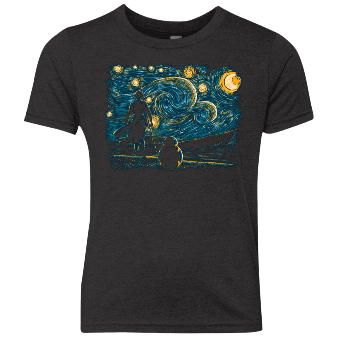 T-Shirts Vintage Black / YXS Starry Desert Youth Triblend T-Shirt