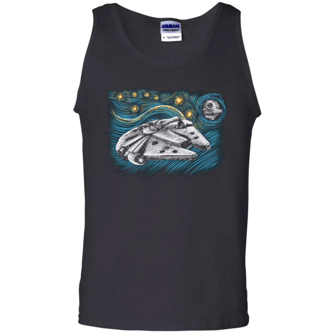 T-Shirts Black / S Starry Falcon Men's Tank Top