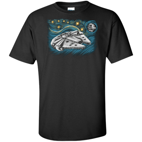 T-Shirts Black / XLT Starry Falcon Tall T-Shirt