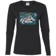 T-Shirts Black / S Starry Falcon Women's Long Sleeve T-Shirt