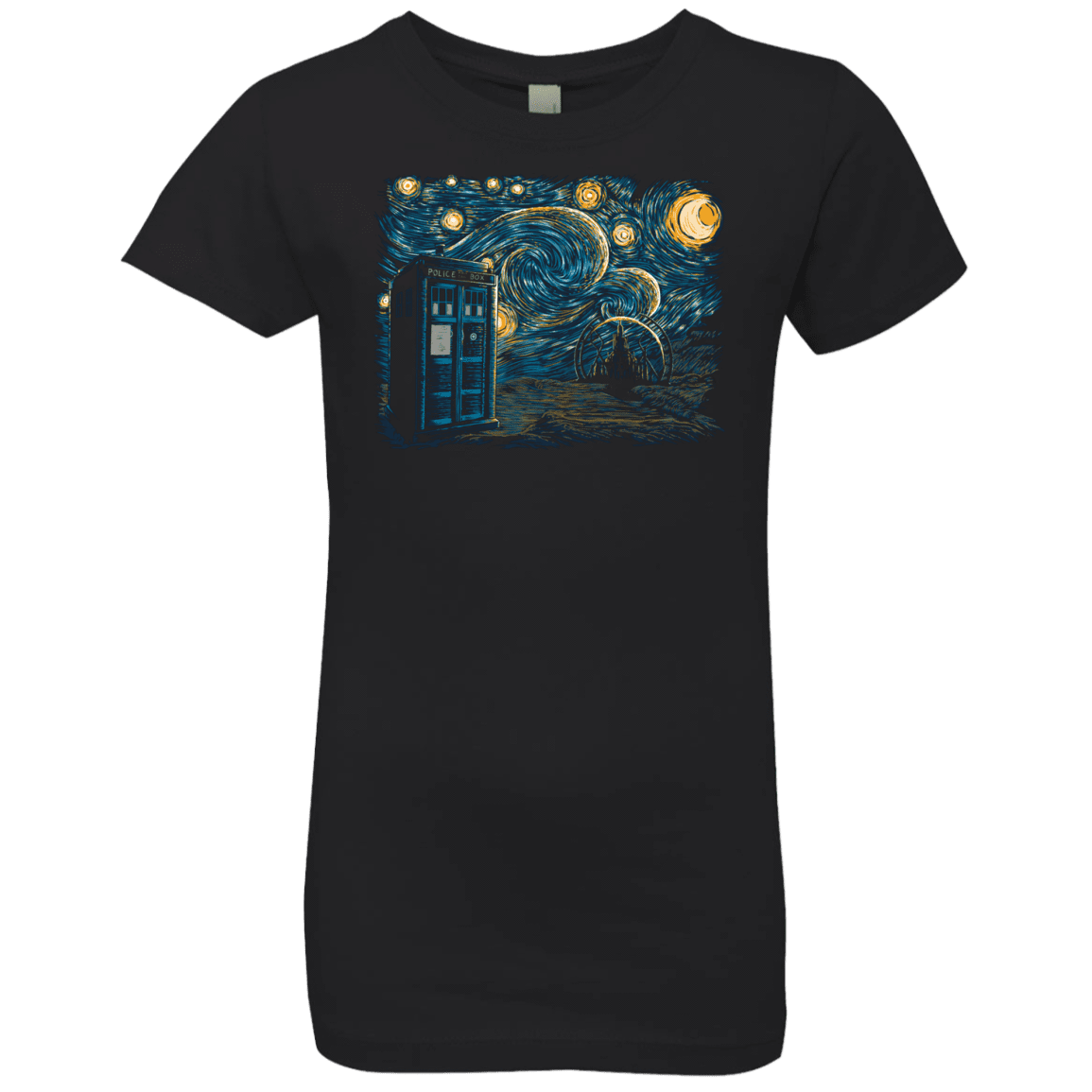 T-Shirts Black / YXS Starry Gallifrey Girls Premium T-Shirt