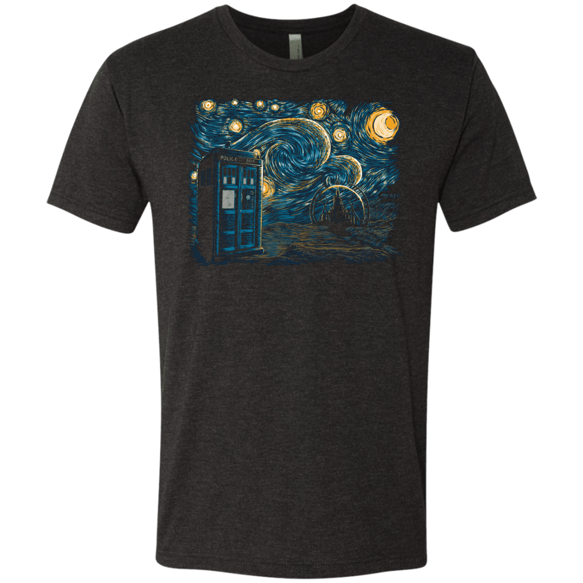 T-Shirts Vintage Black / Small Starry Gallifrey Men's Triblend T-Shirt