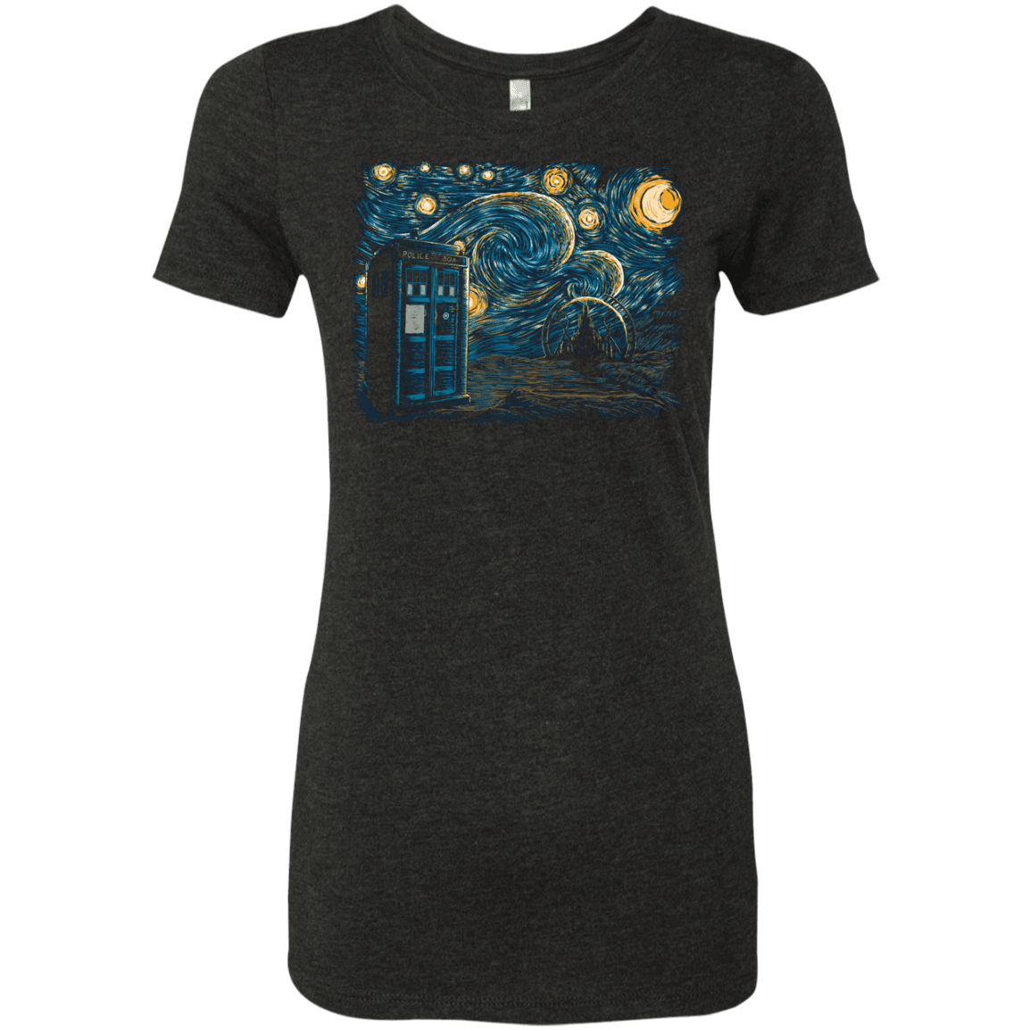 T-Shirts Vintage Black / Small Starry Gallifrey Women's Triblend T-Shirt