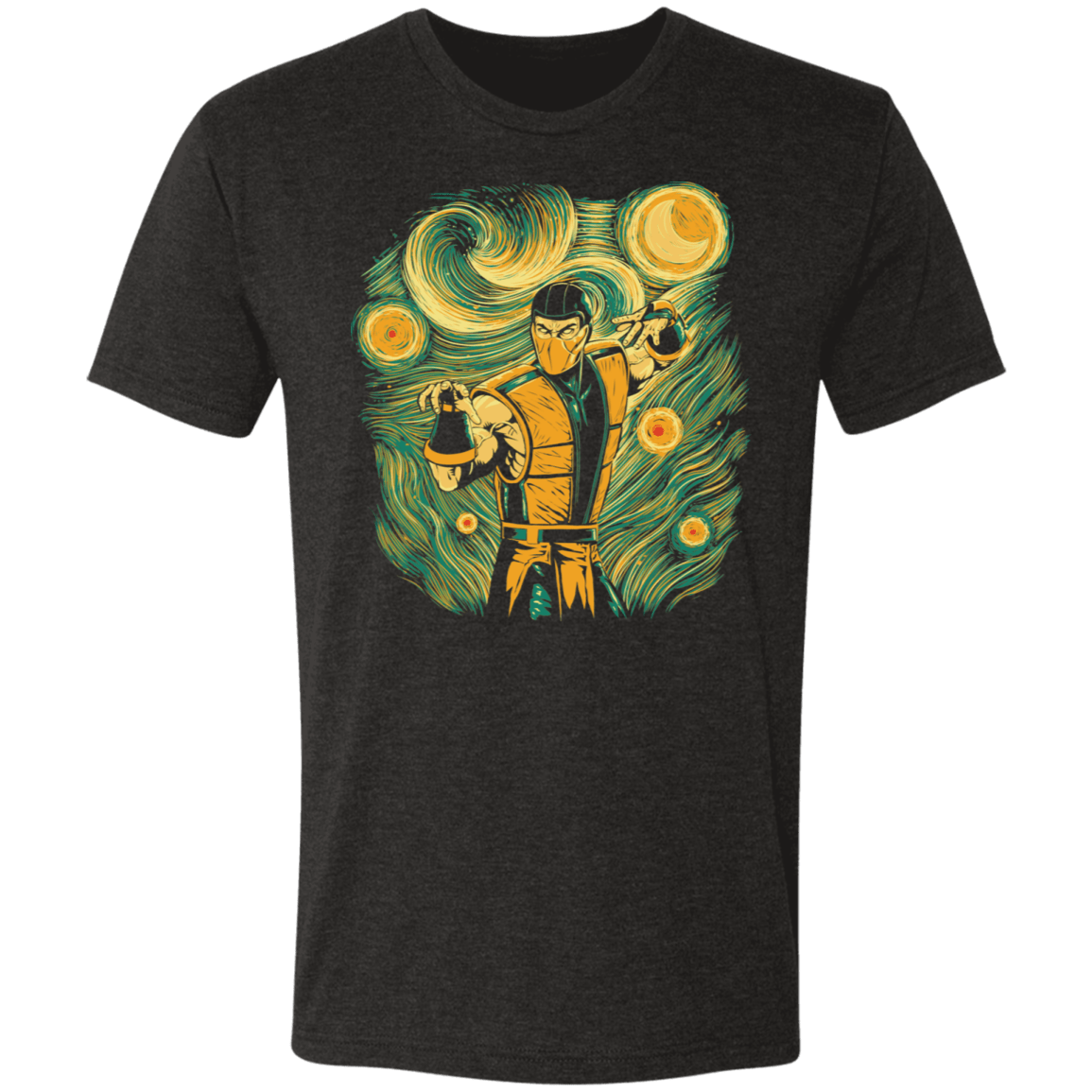 T-Shirts Vintage Black / S Starry Hellfire Men's Triblend T-Shirt