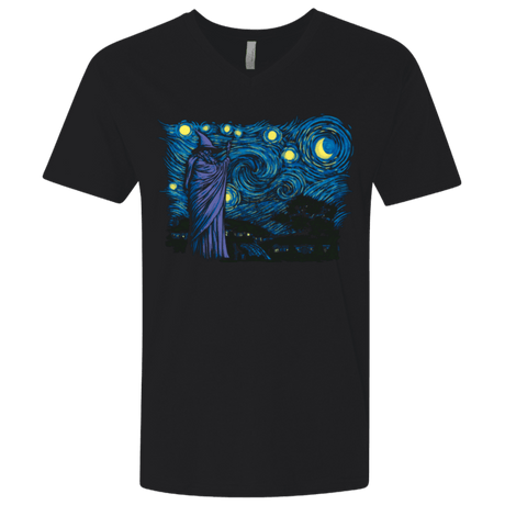 T-Shirts Black / X-Small Starry Hobbiton Men's Premium V-Neck