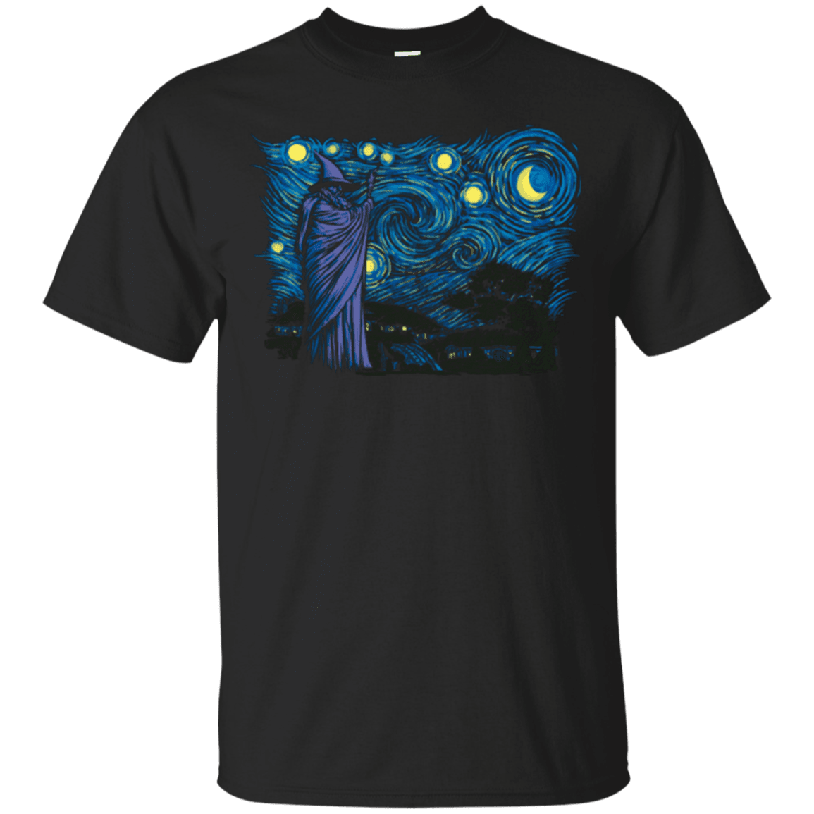 T-Shirts Black / Small Starry Hobbiton T-Shirt
