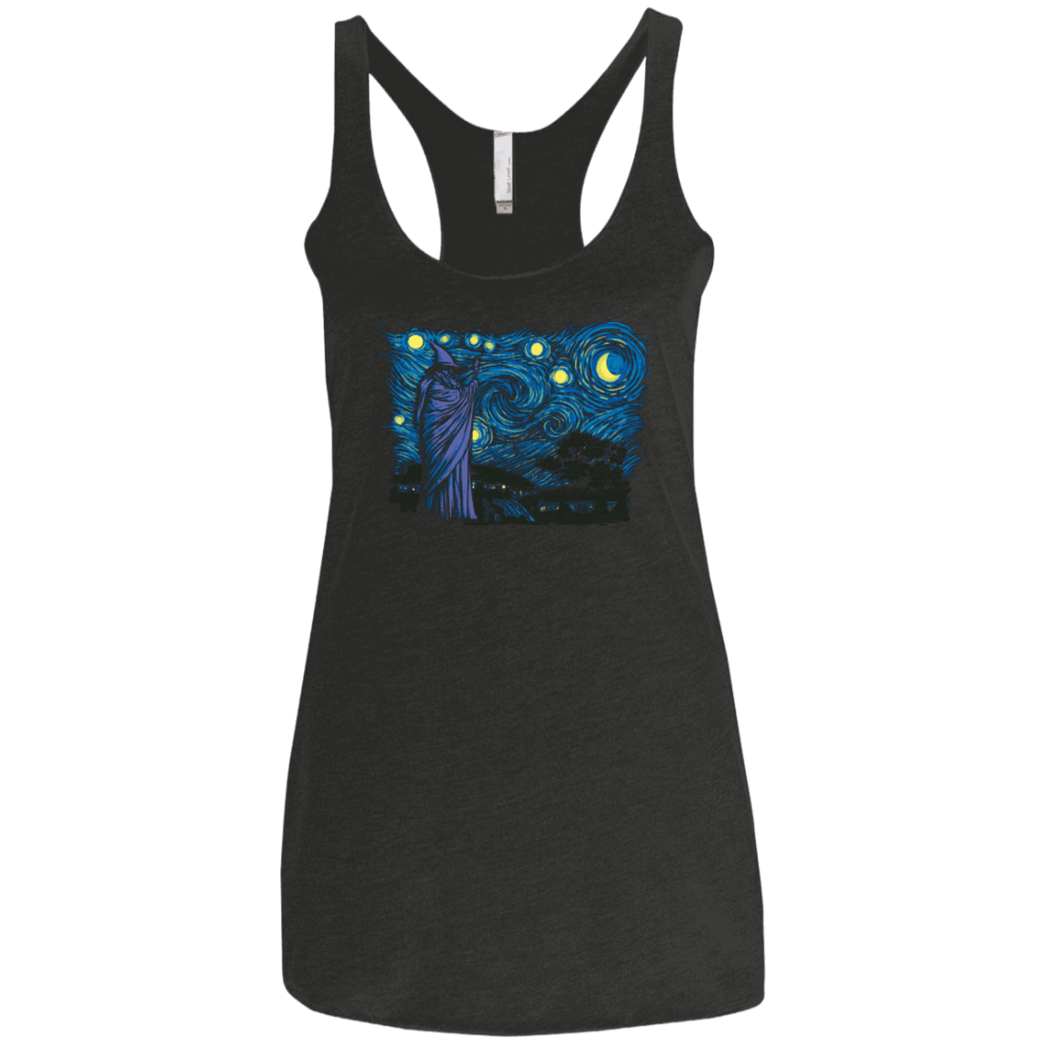 T-Shirts Vintage Black / X-Small Starry Hobbiton Women's Triblend Racerback Tank