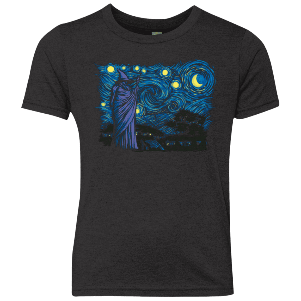 T-Shirts Vintage Black / YXS Starry Hobbiton Youth Triblend T-Shirt