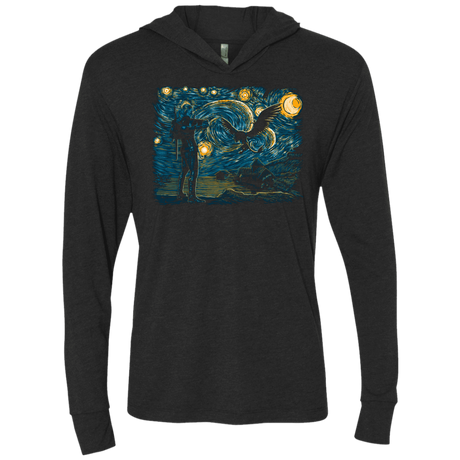 T-Shirts Vintage Black / X-Small Starry Hunt Triblend Long Sleeve Hoodie Tee