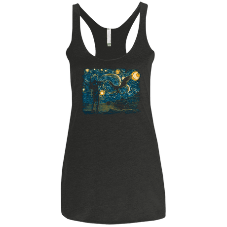 T-Shirts Vintage Black / X-Small Starry Hunt Women's Triblend Racerback Tank