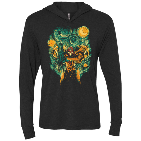 T-Shirts Vintage Black / X-Small Starry Hunter Triblend Long Sleeve Hoodie Tee