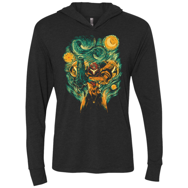T-Shirts Vintage Black / X-Small Starry Hunter Triblend Long Sleeve Hoodie Tee