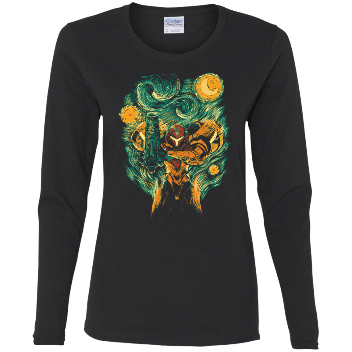 T-Shirts Black / S Starry Hunter Women's Long Sleeve T-Shirt