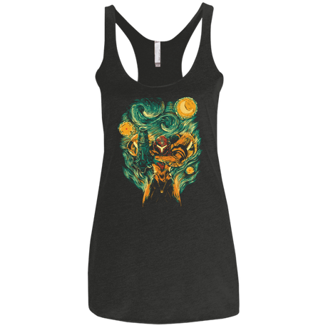 T-Shirts Vintage Black / X-Small Starry Hunter Women's Triblend Racerback Tank