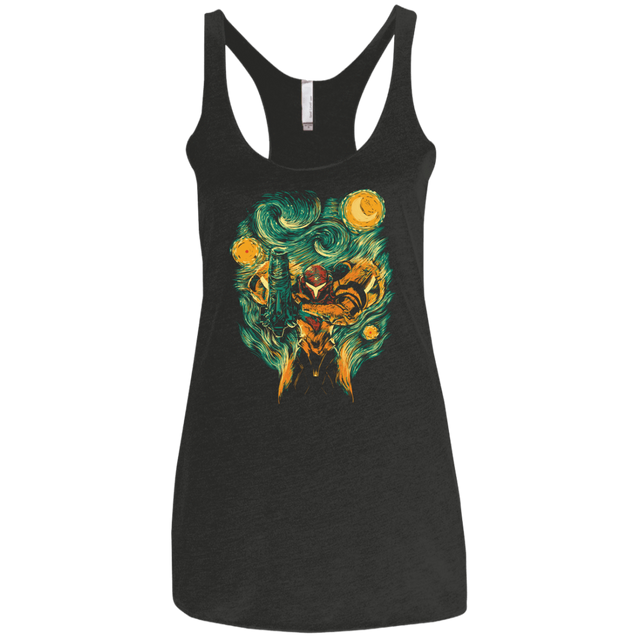 T-Shirts Vintage Black / X-Small Starry Hunter Women's Triblend Racerback Tank