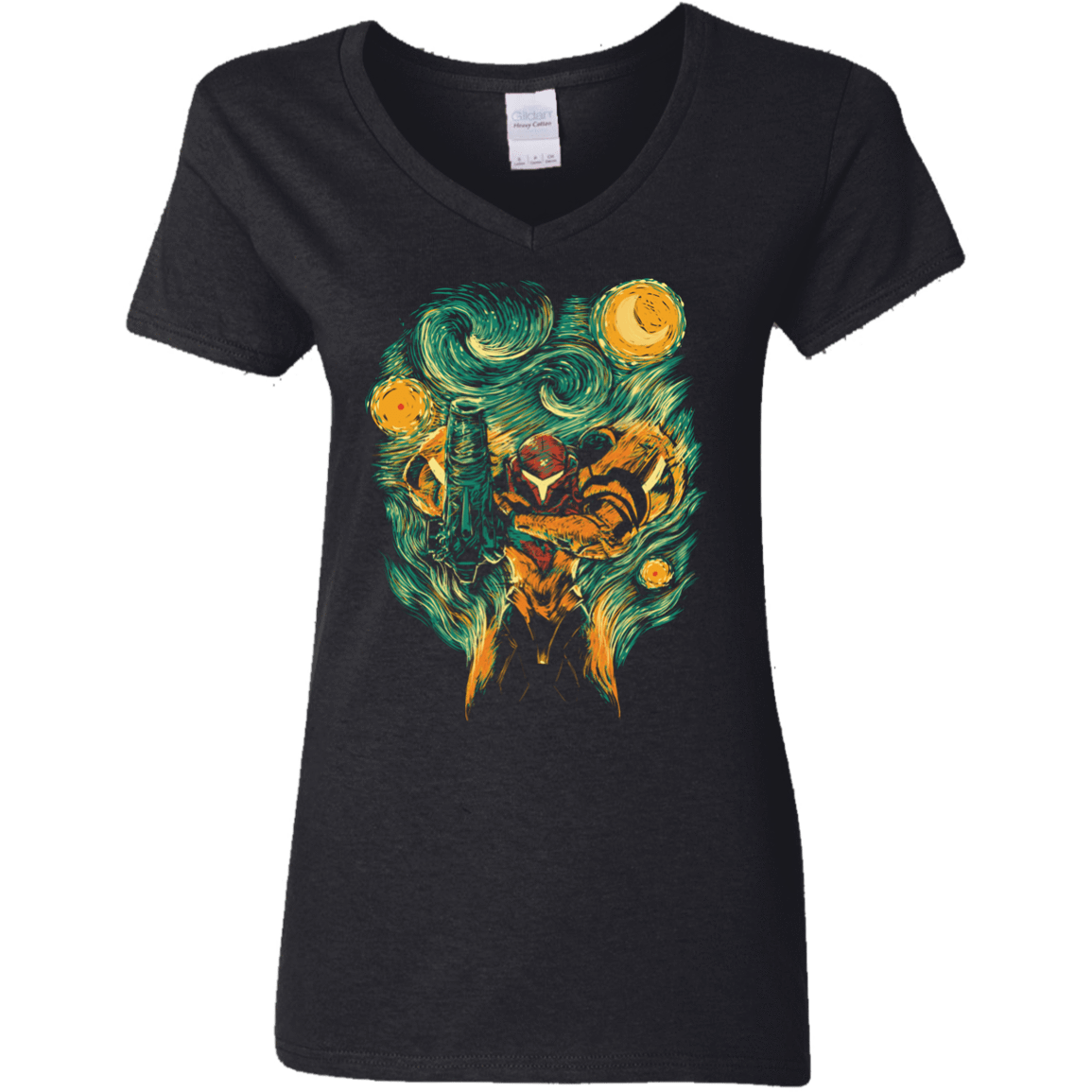 T-Shirts Black / S Starry Hunter Women's V-Neck T-Shirt