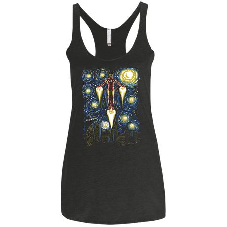 T-Shirts Vintage Black / X-Small Starry Iron Women's Triblend Racerback Tank