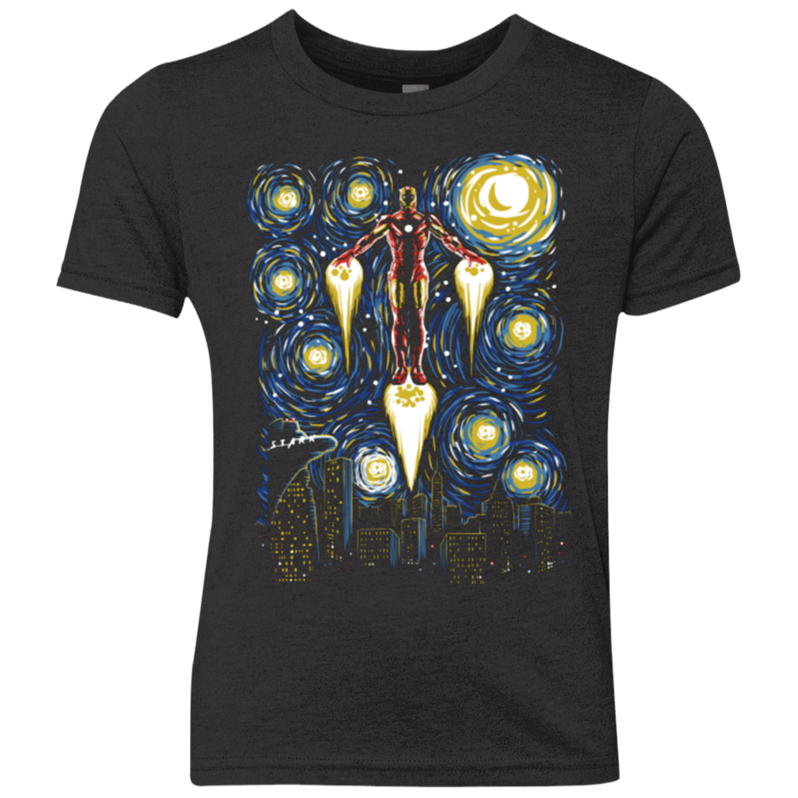 T-Shirts Vintage Black / YXS Starry Iron Youth Triblend T-Shirt