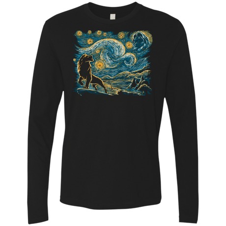 T-Shirts Black / S Starry King Men's Premium Long Sleeve