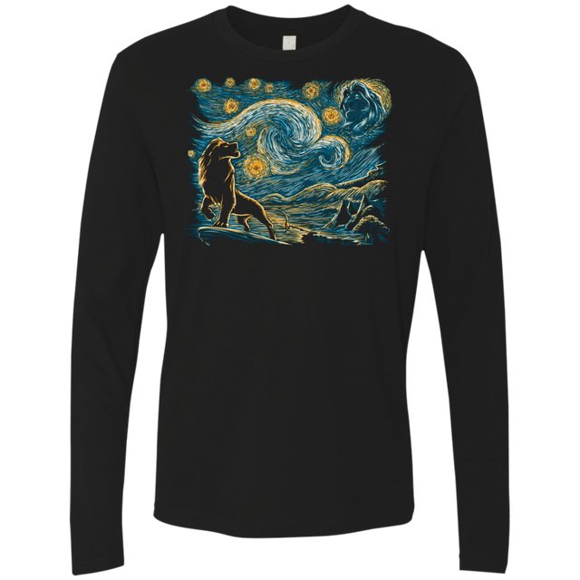 T-Shirts Black / S Starry King Men's Premium Long Sleeve