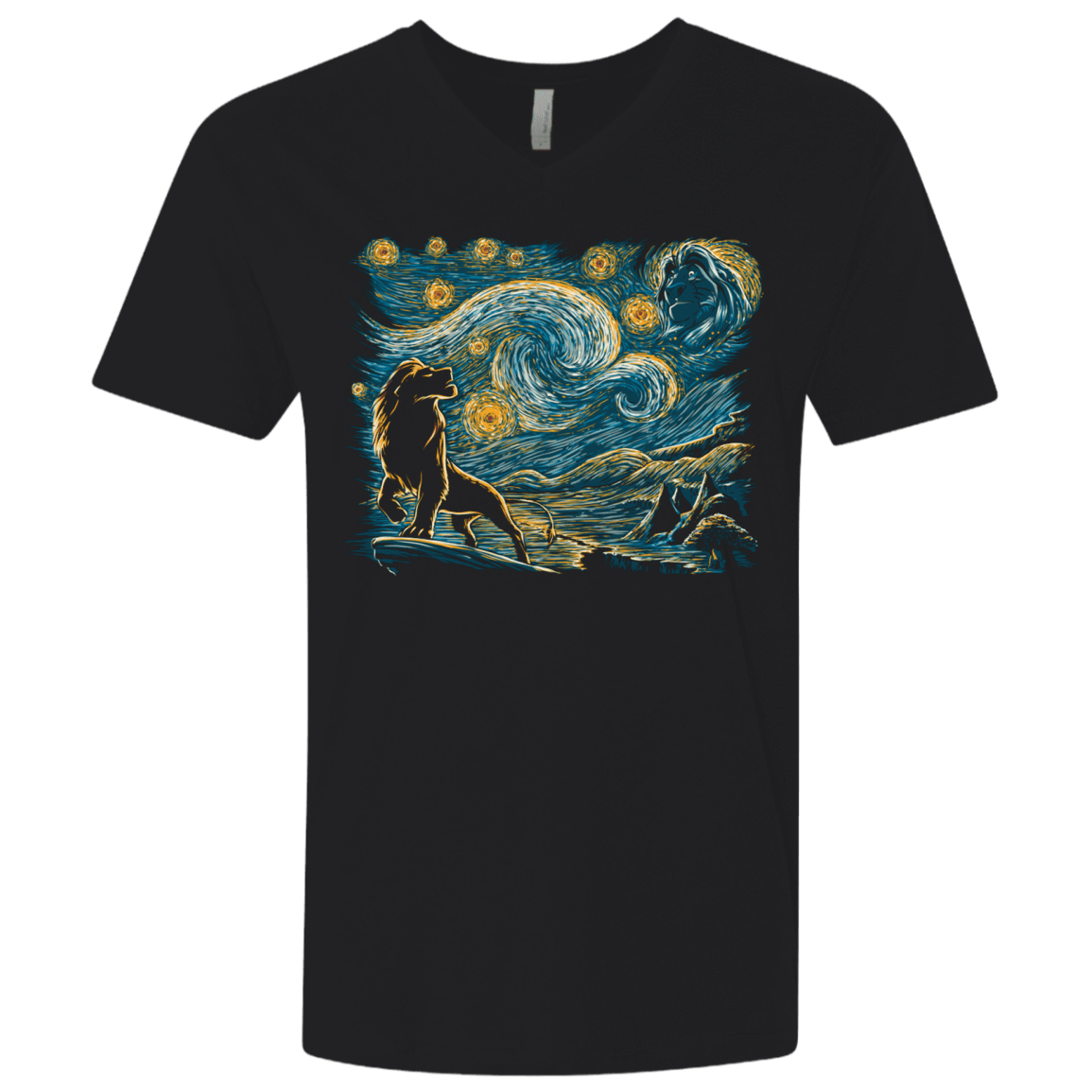 T-Shirts Black / X-Small Starry King Men's Premium V-Neck