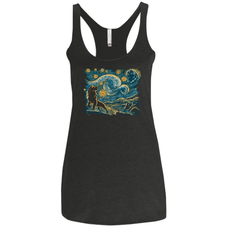 T-Shirts Vintage Black / X-Small Starry King Women's Triblend Racerback Tank